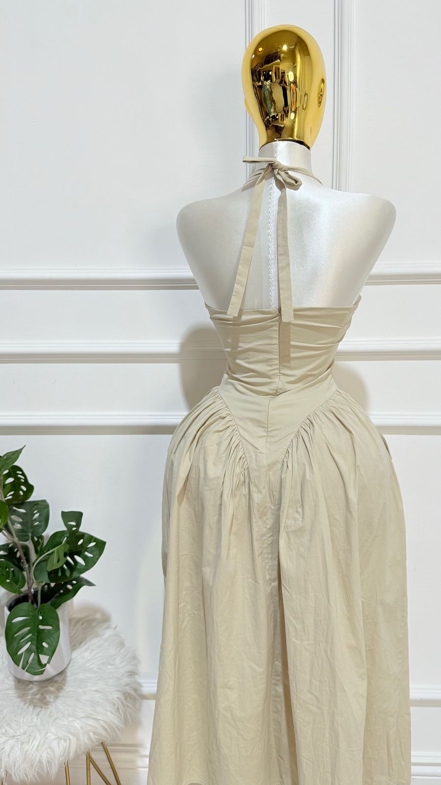 Vestido Maxi y Lazo