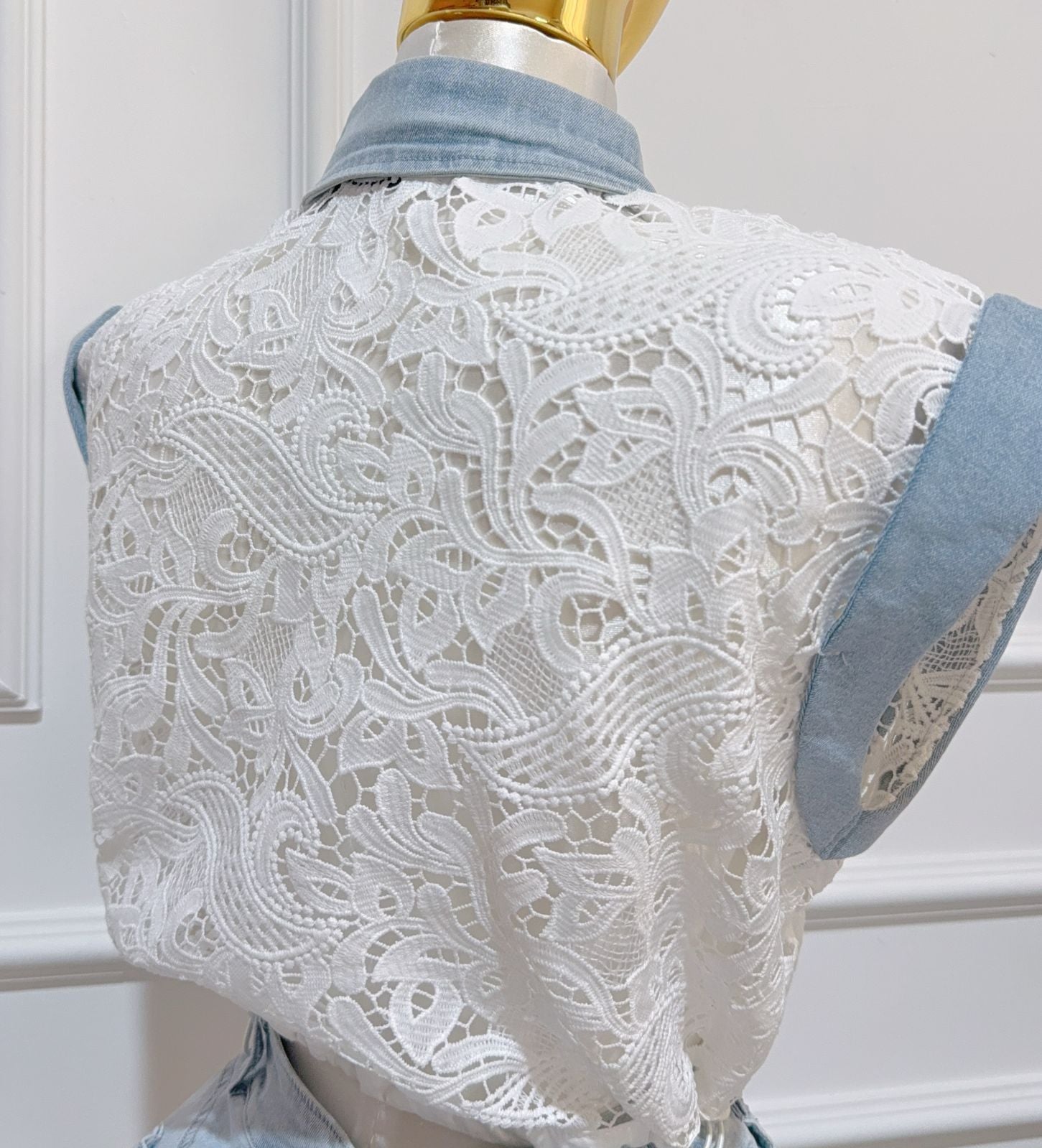 Set Encaje Blanco Demin