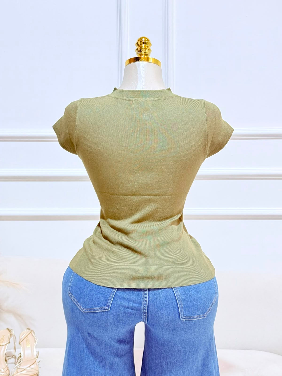 BLUSA VERDE BOTONES