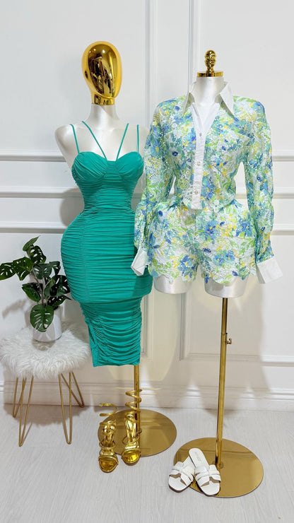 Vestido Malla Menta
