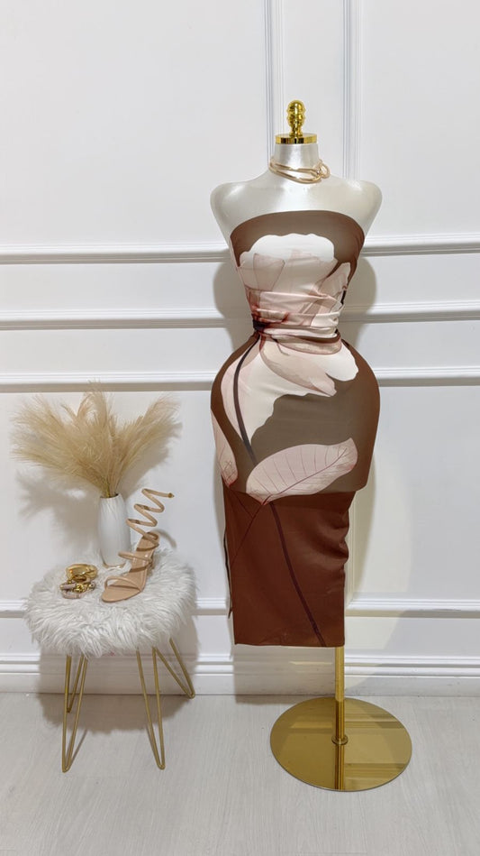 Vestido Largo Cafe