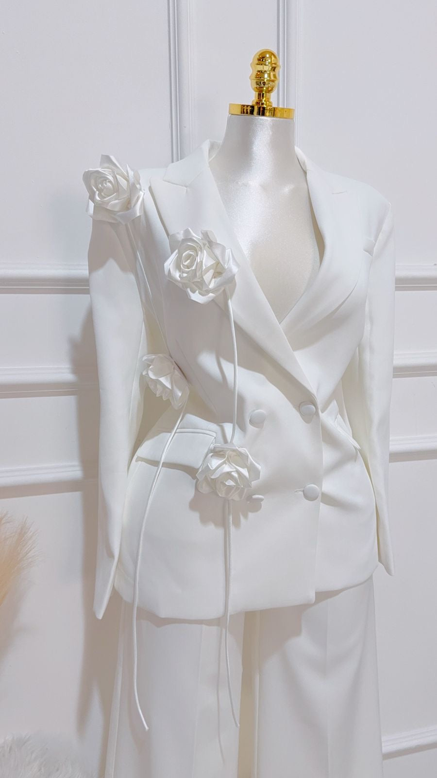 Blazer Blanco Flores