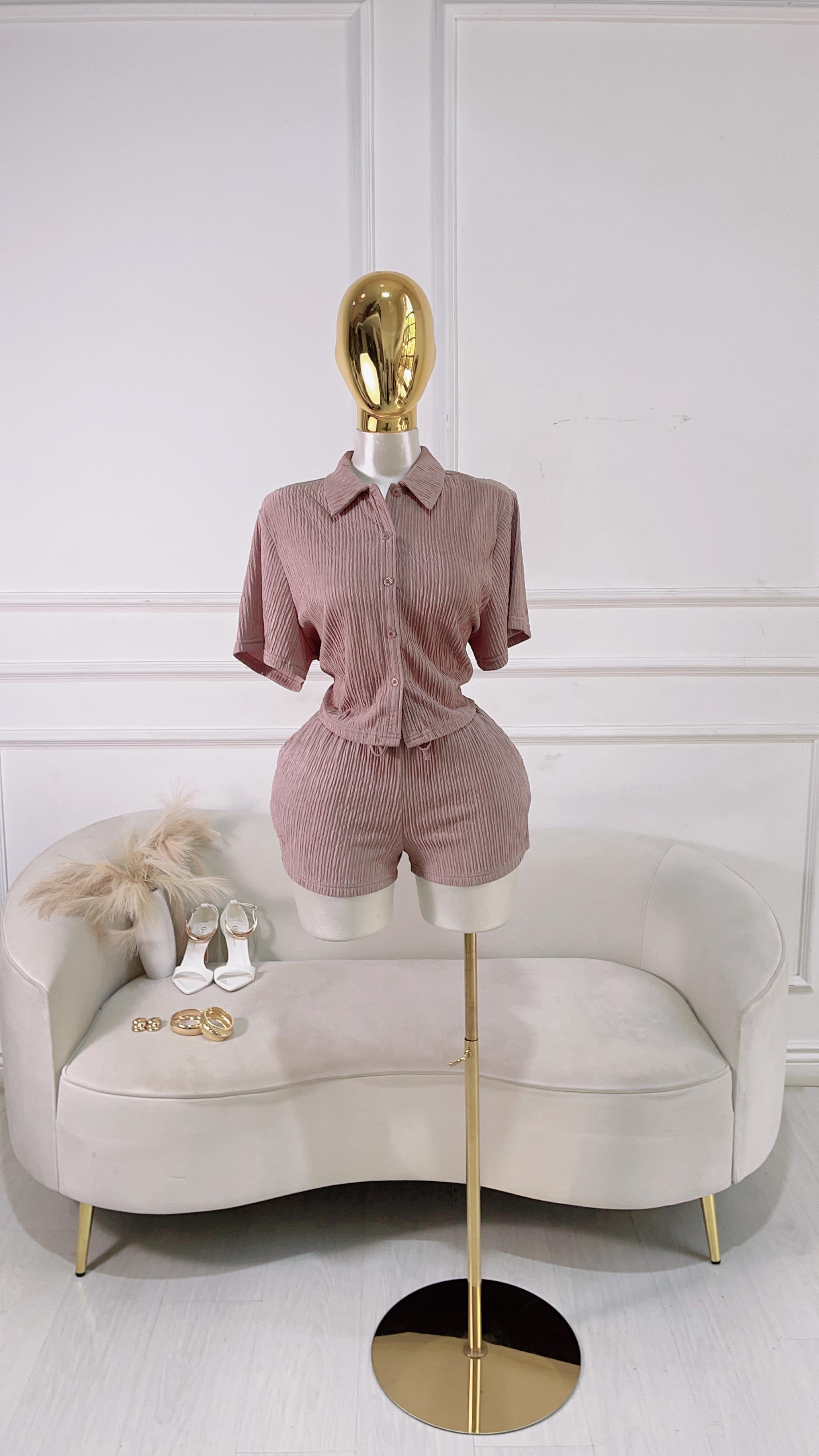 CONJUNTO SHORT MUSHROOM DRAPEADO
