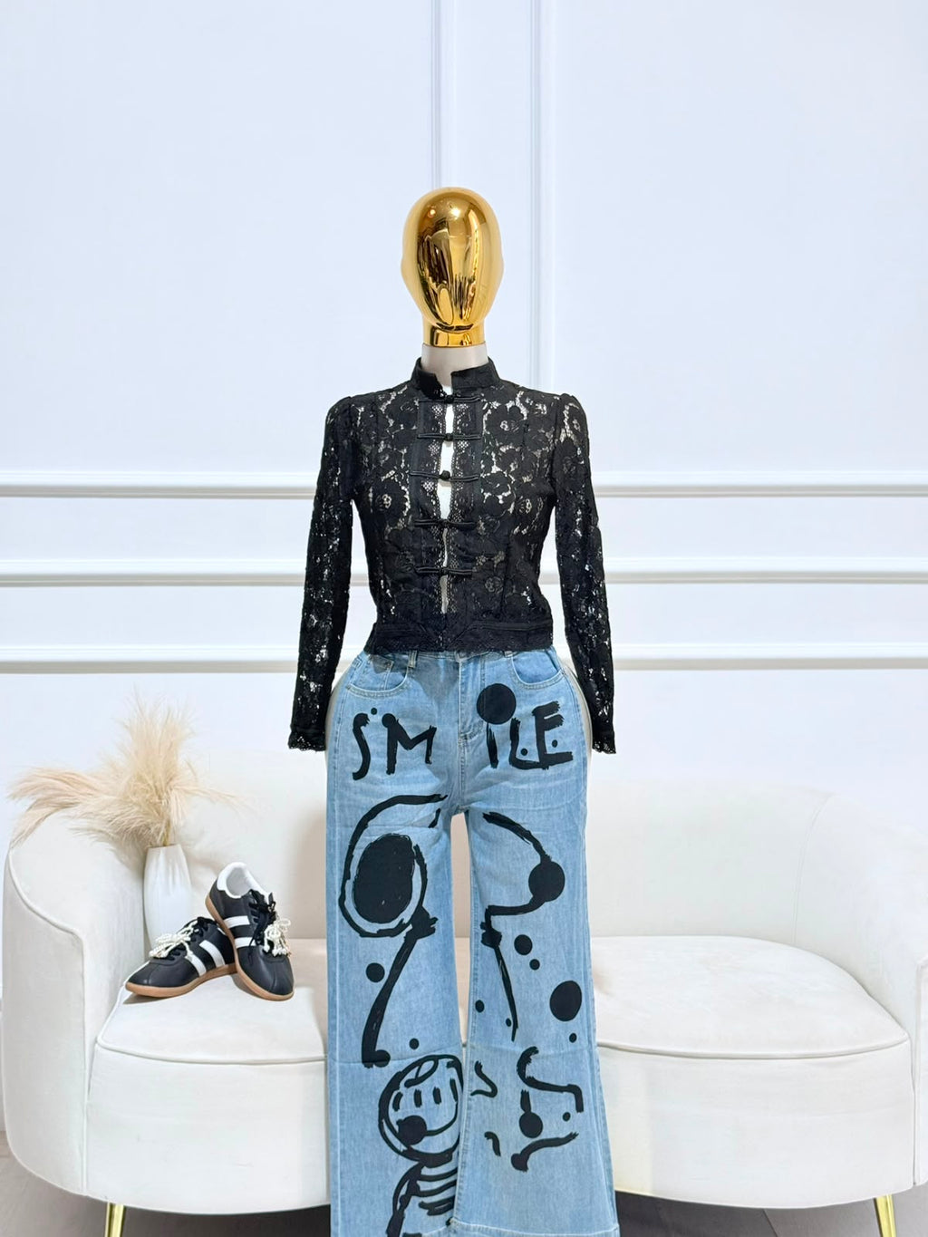 PANTALON MEZCLILLA DIBUJO