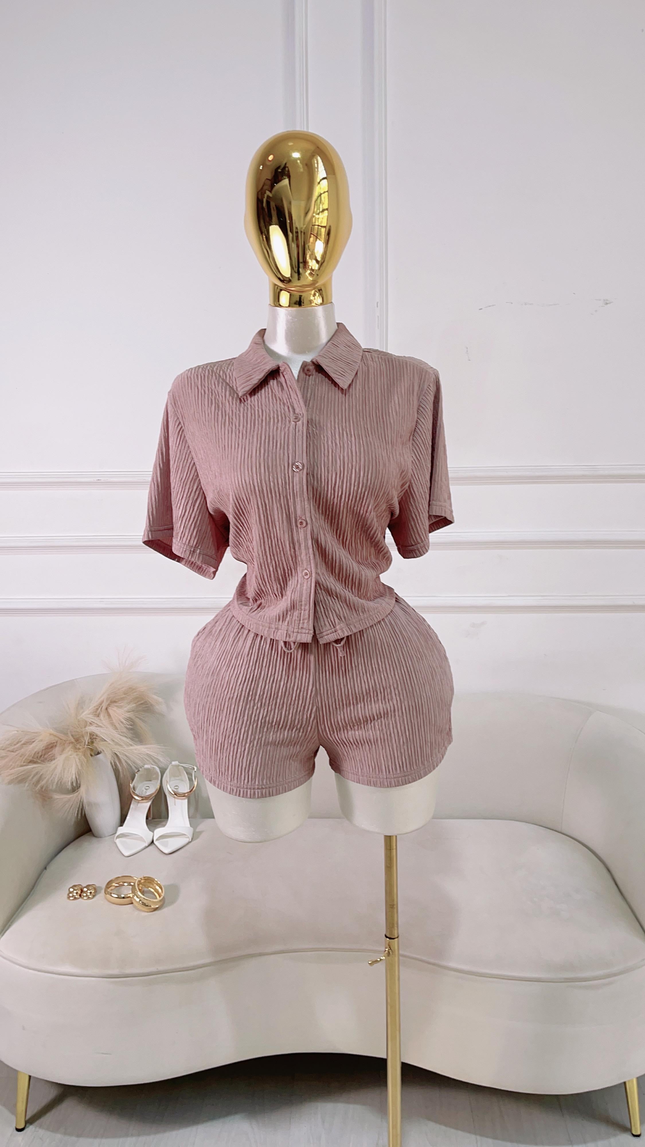 CONJUNTO SHORT MUSHROOM DRAPEADO