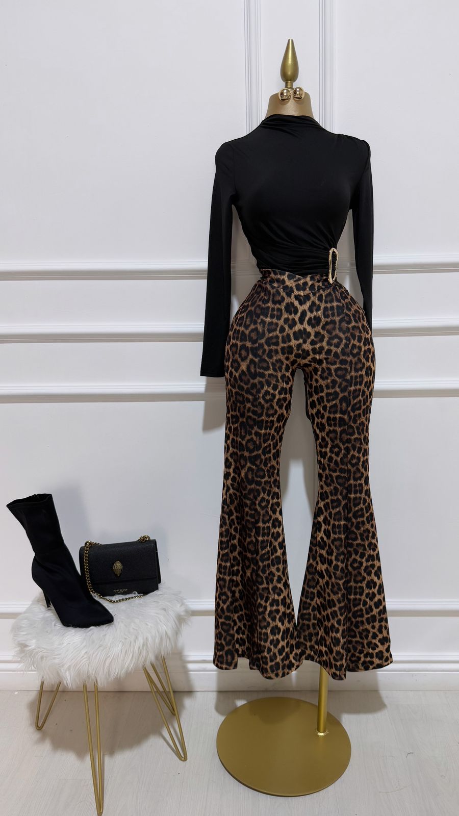 Pantalon Leopardo Acampanado