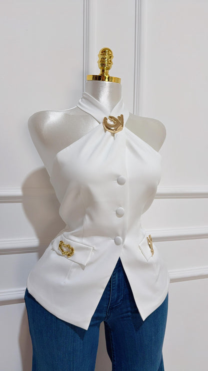 Chaleco Lazos Blanco