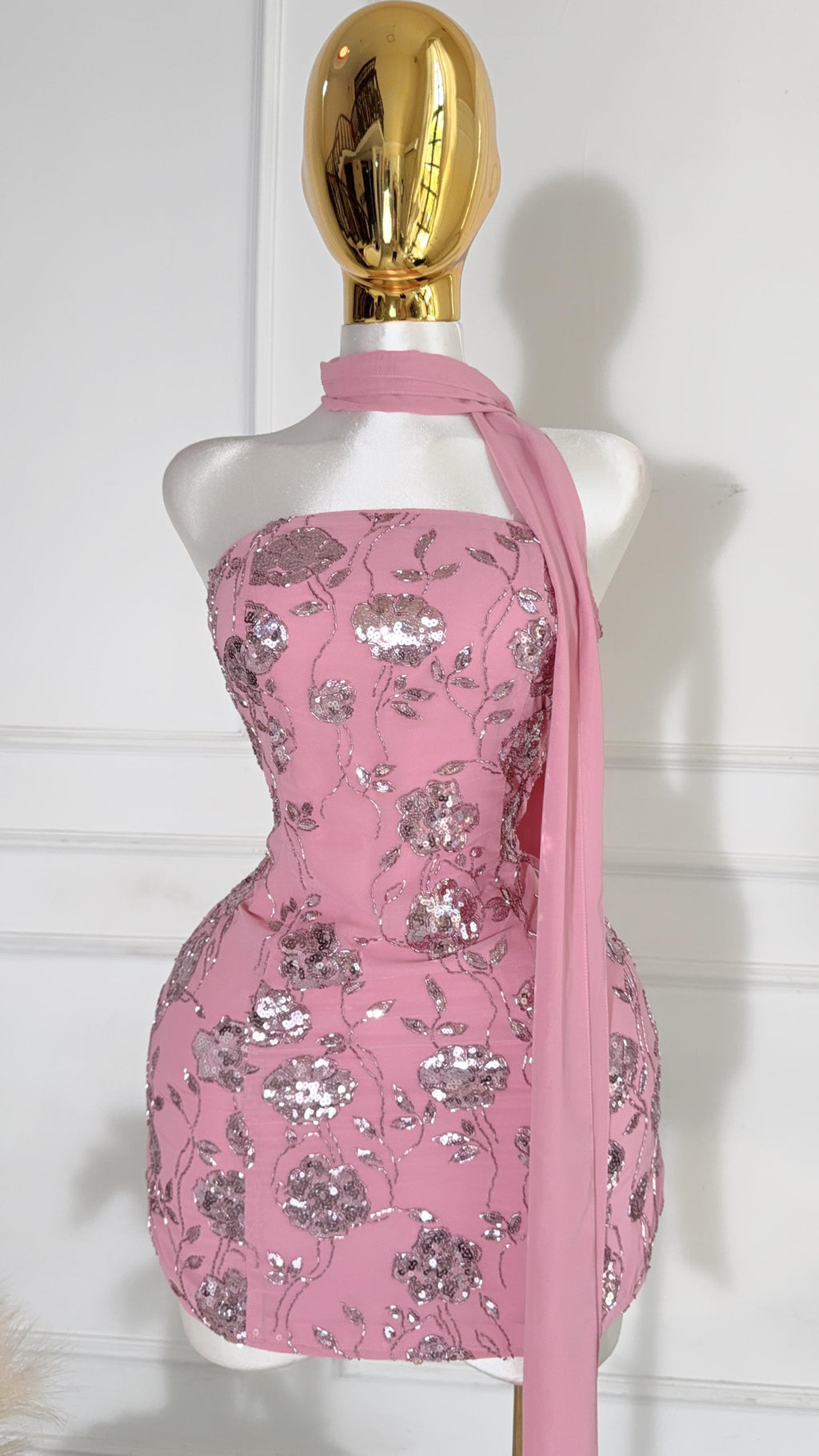 VESTIDO ROSA DE FIESTA