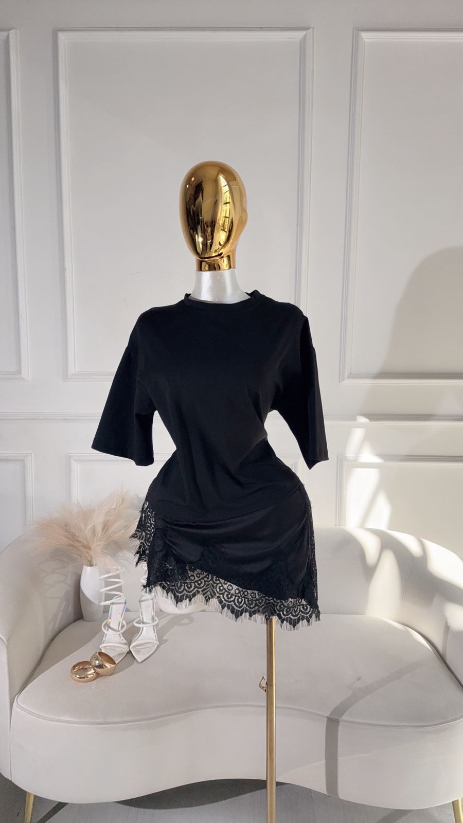 Blusa Negro Encaje