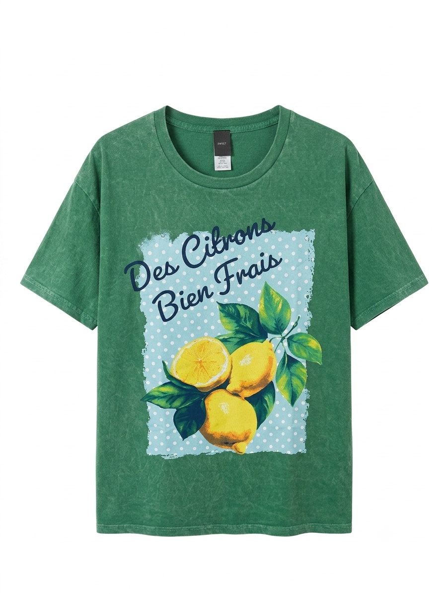 BLUSA OVERSIZE VERDE LIMONES