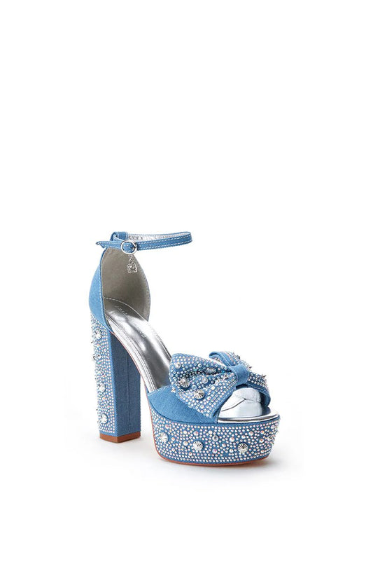 Zapatillas Mezclilla Aplicaciones Chalini Denim
