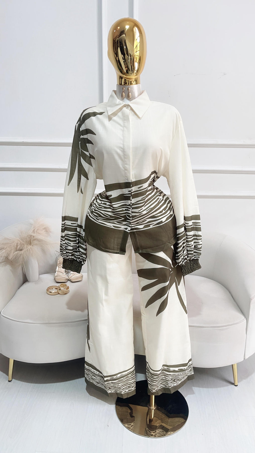 CONJUNTO PANTALON CAMISA MANGA LARGA