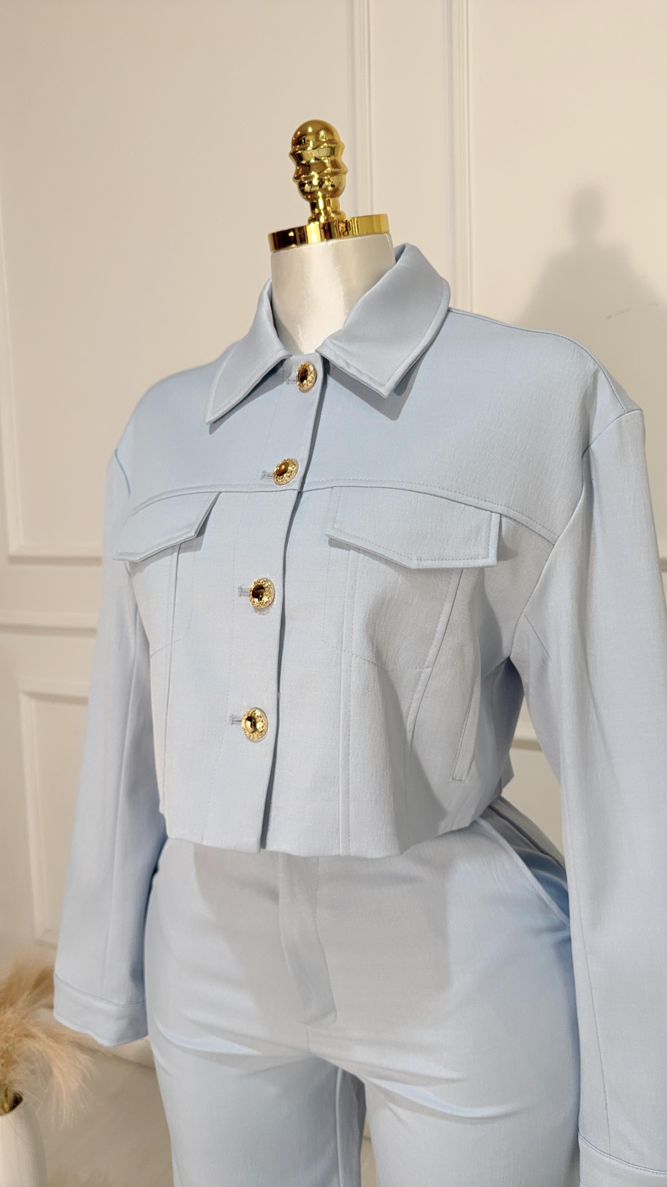 CONJUNTO AZUL BOLSAS ENFRENTE