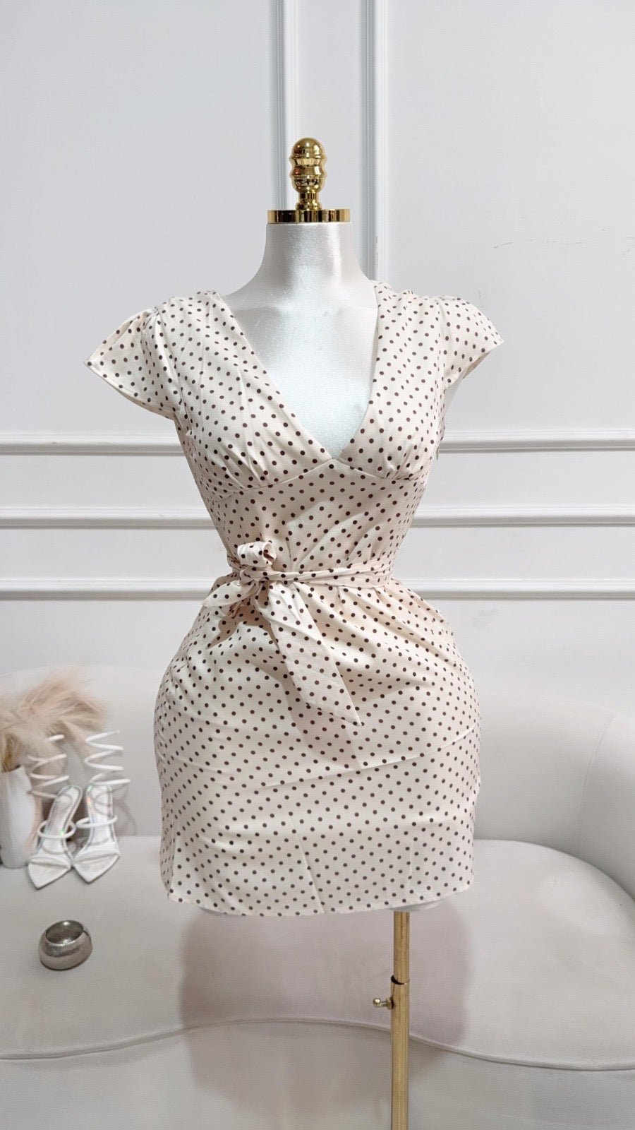 VESTIDO CORTO POLKA DOT
