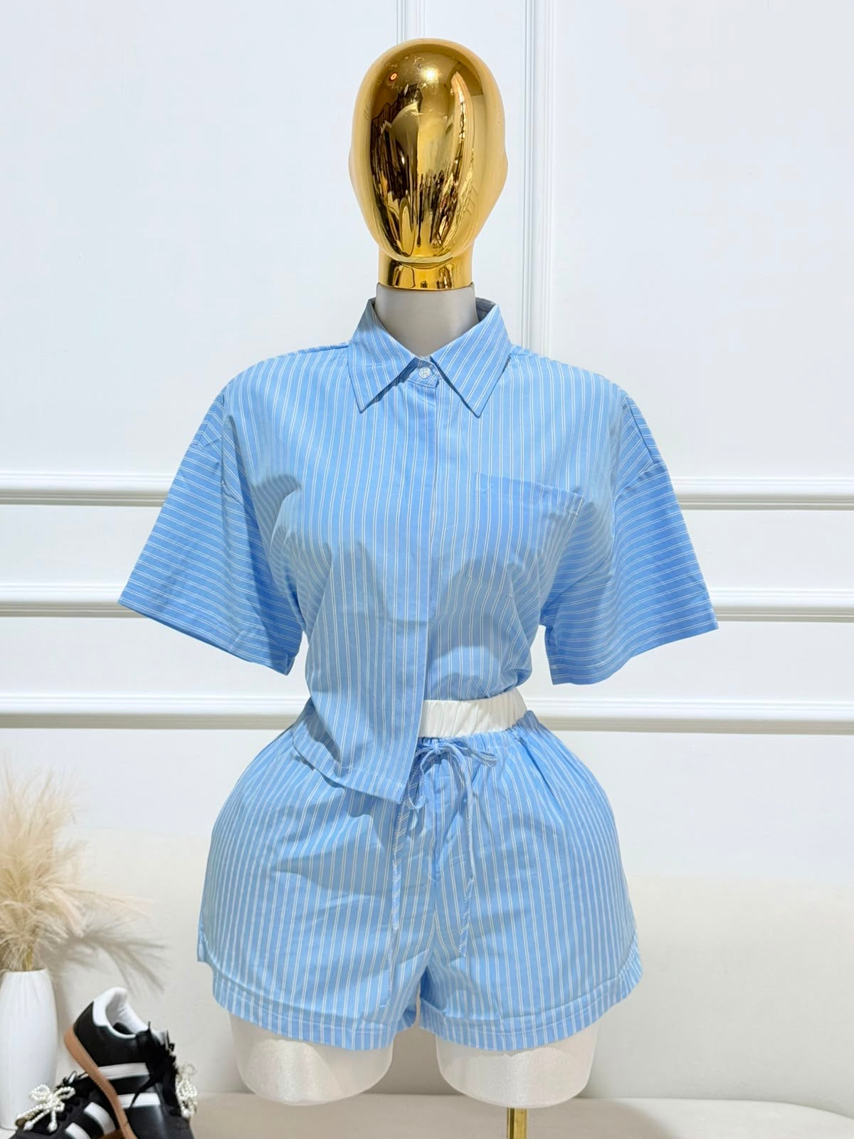 CONJUNTO AZUL RAYADO