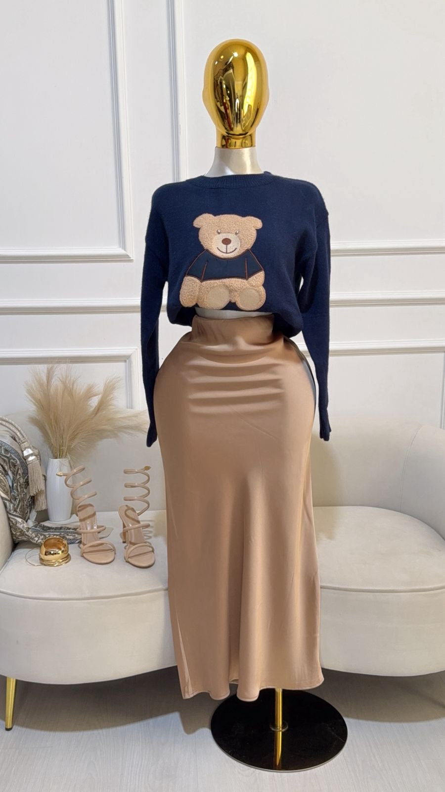 Suéter Oso De Peluche Azul