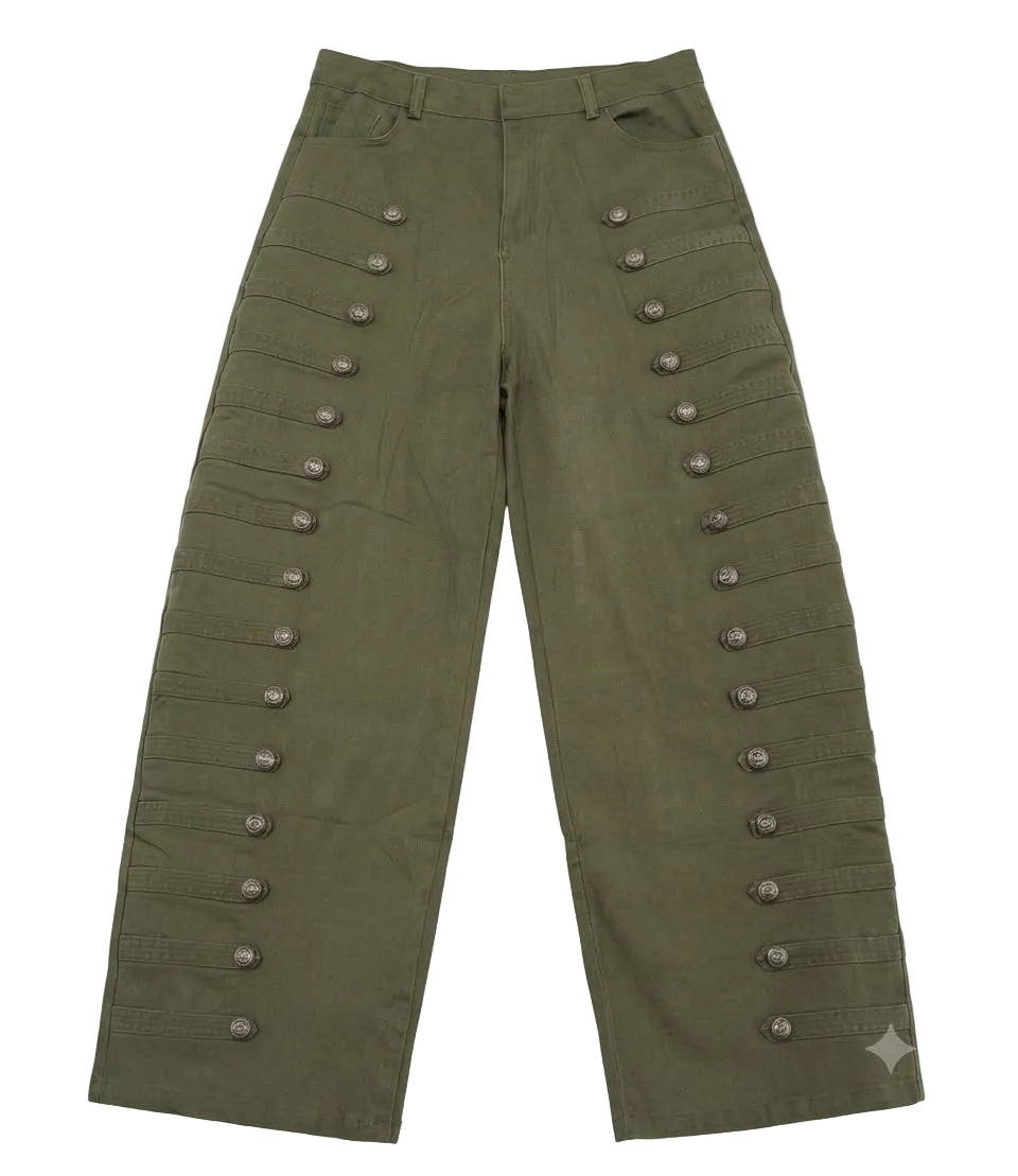 PANTALÓN VERDE BOTONES
