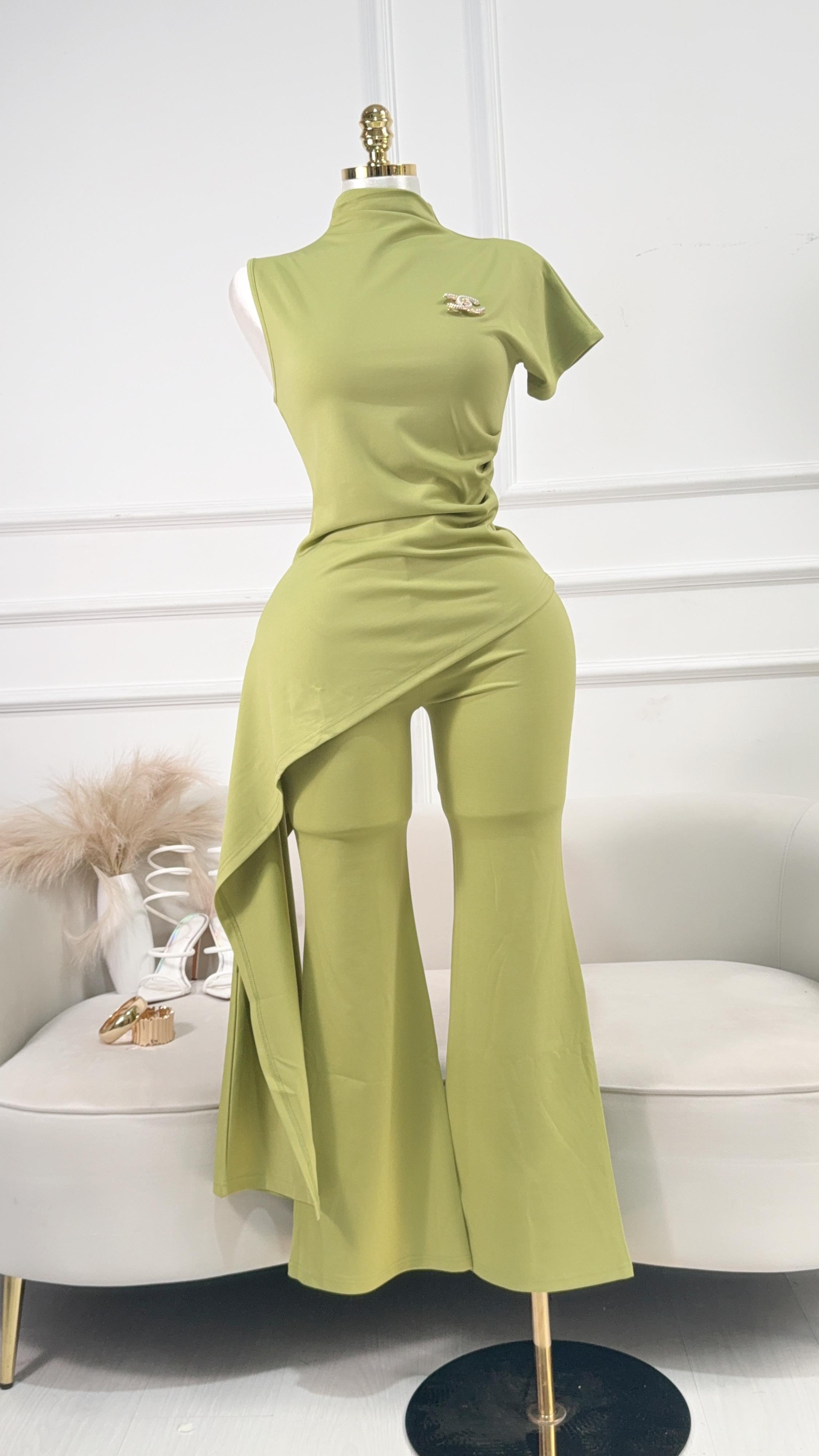 CONJUNTO PANTALÓN LARGO VERDE