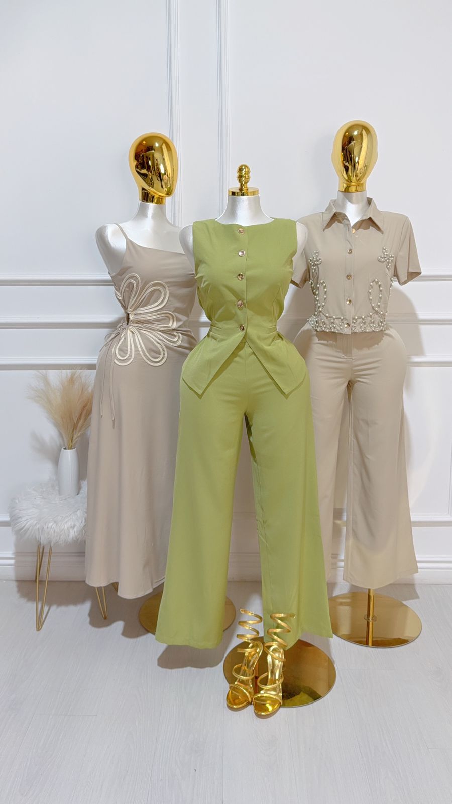 Set Chaleco Pantalón Verde