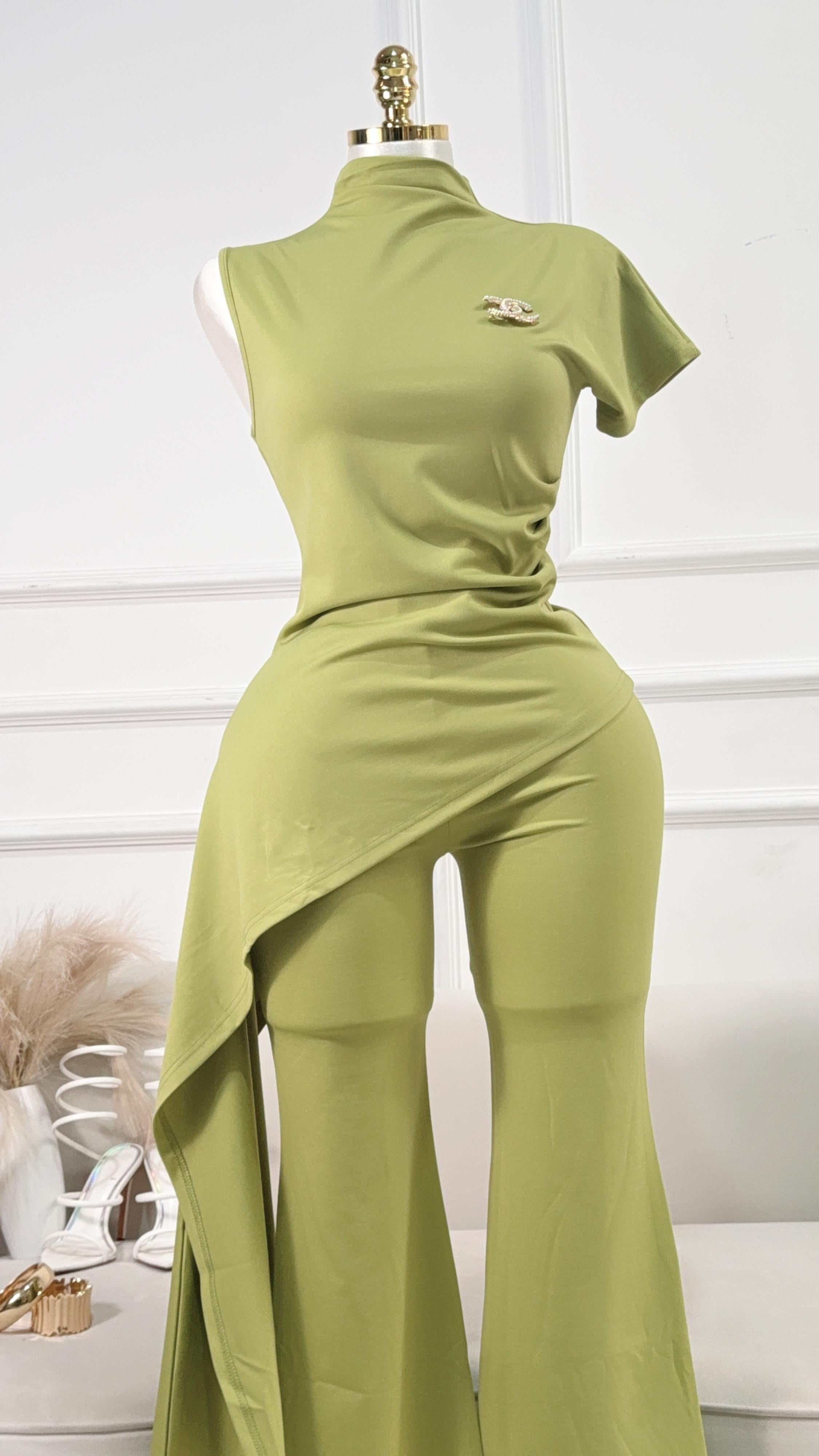 CONJUNTO PANTALÓN LARGO VERDE