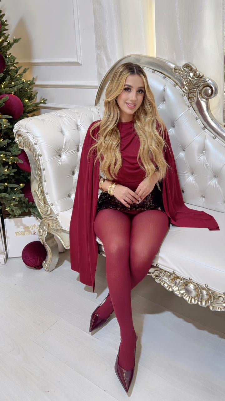 Pantiblusa mangas tinto