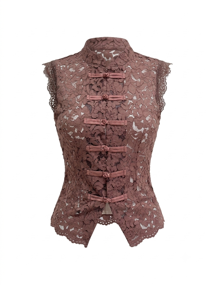 BLUSA ENCAJE MANGA CORTA
