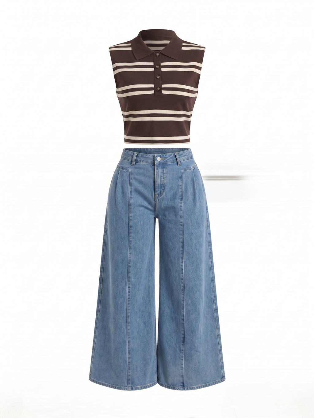 BLUSA RAYAS CAFE