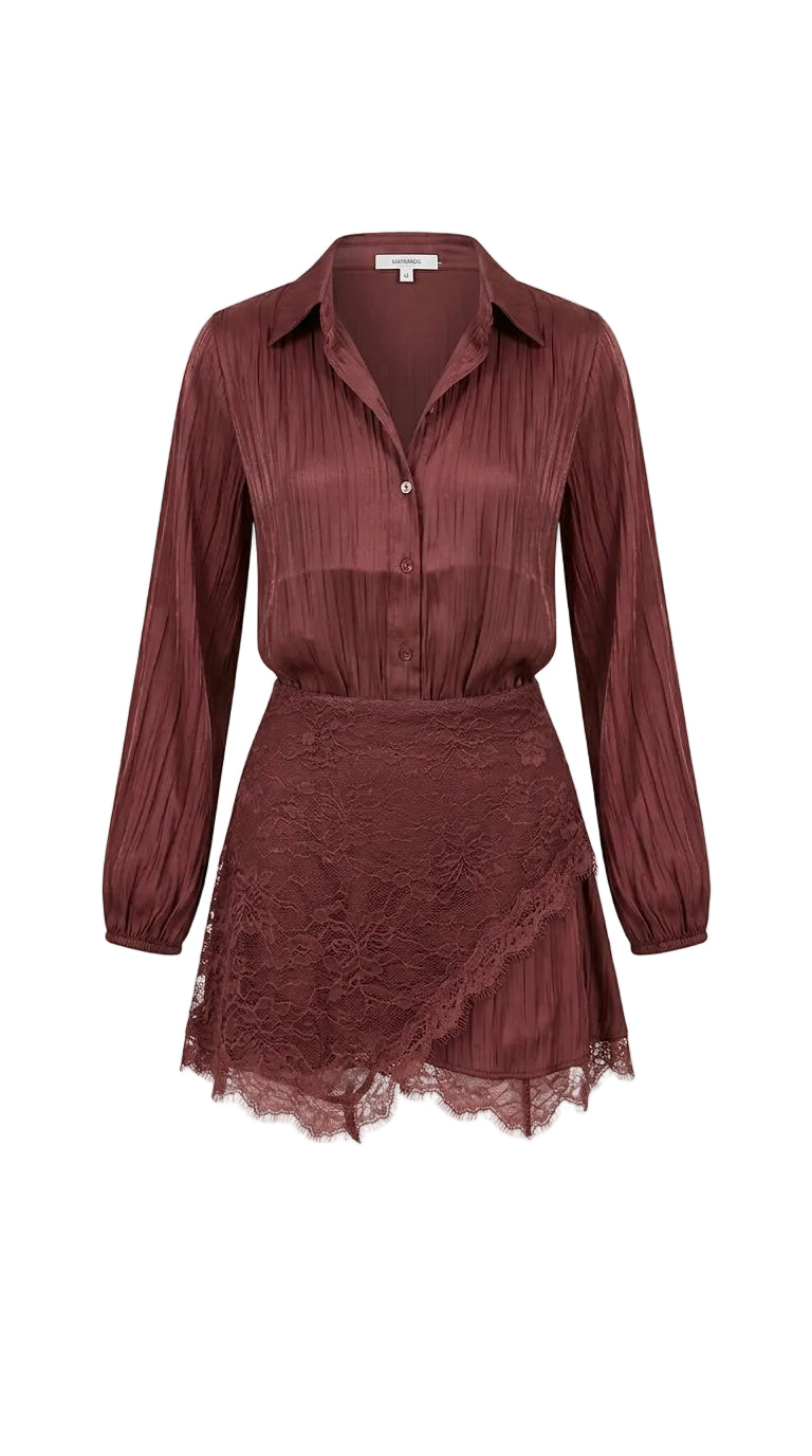 Conjunto Short brown