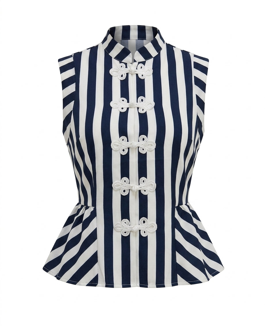 BLUSA RAYAS AZUL