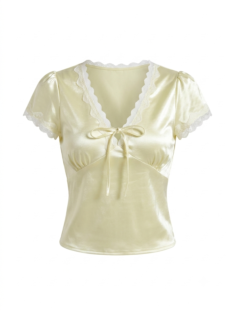 BLUSA AMARILLA CORTE V