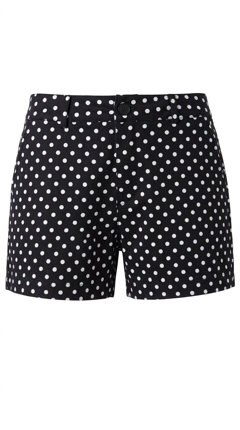 Short negro lunares blancos