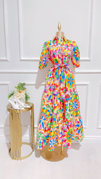 Vestido Largo Colores RAINBOW