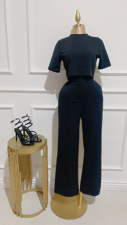 Set Negro Blusa/Pantalón