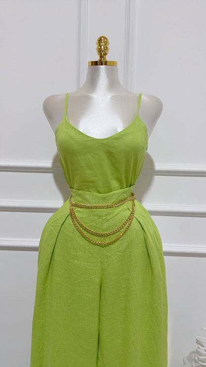 Conjunto Verde Lima Top Pantalon