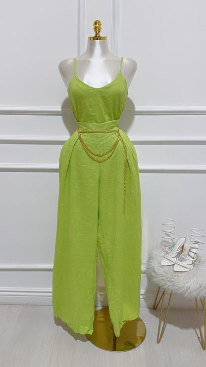 Conjunto Verde Lima Top Pantalon