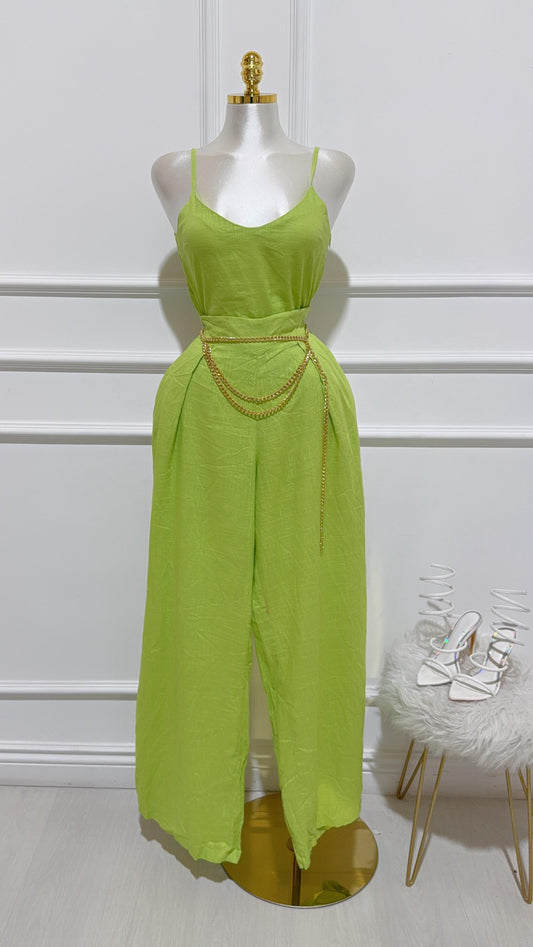 Conjunto Verde Lima Top Pantalon