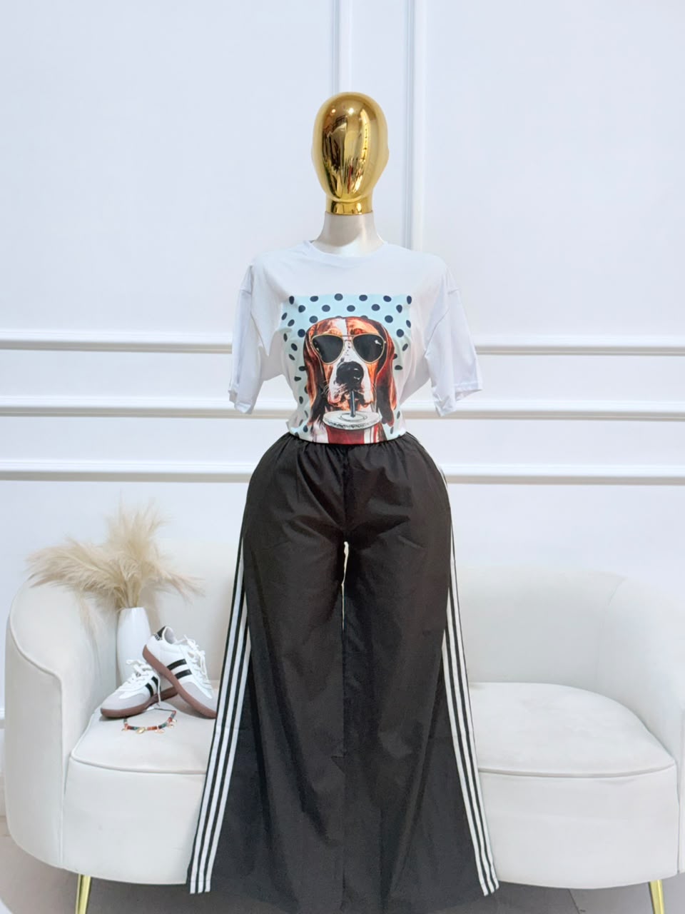 PANTALON NEGRO RAYADO