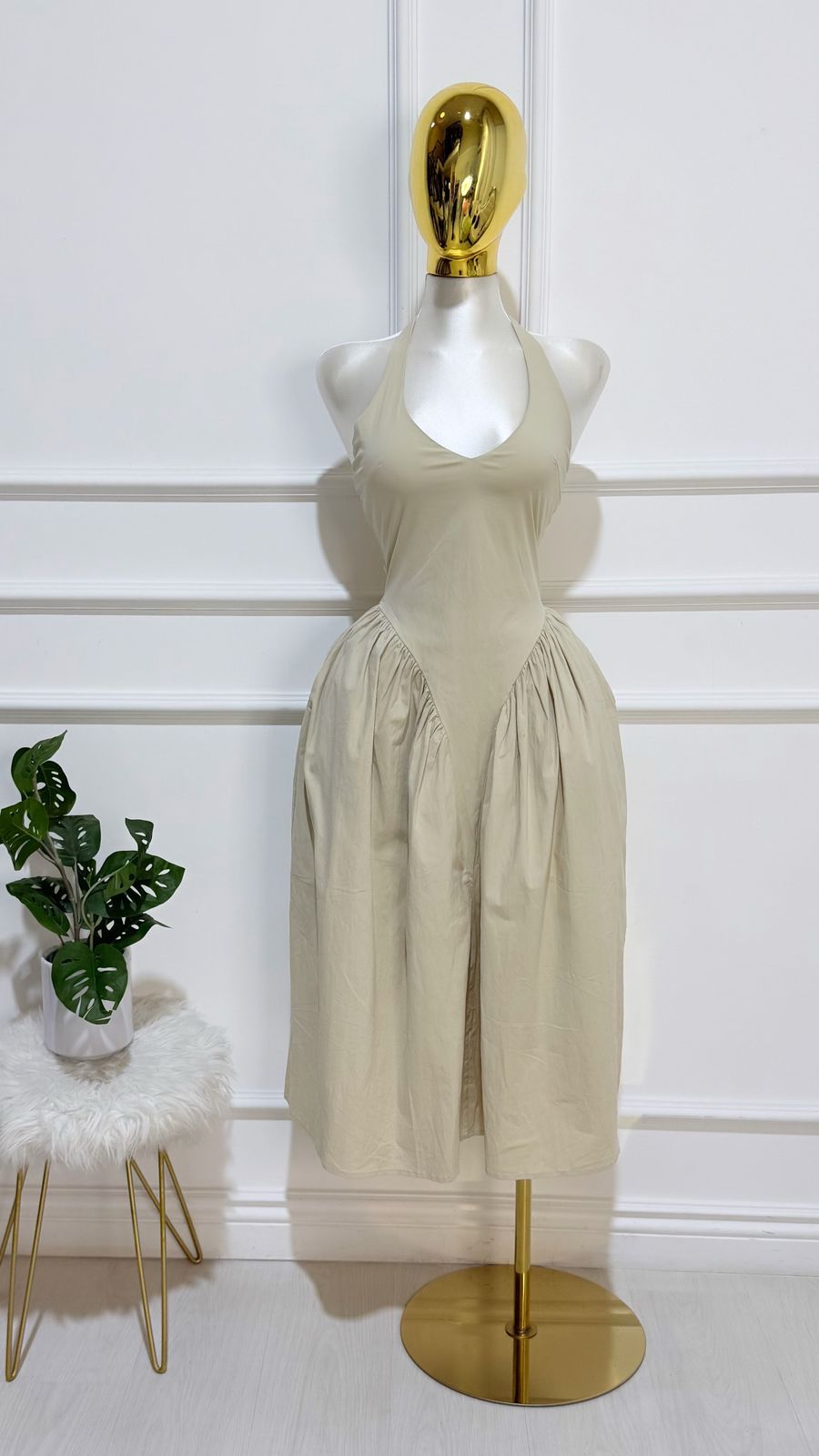 Vestido Maxi y Lazo