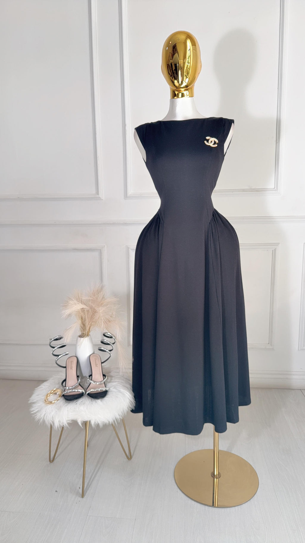 VESTIDO NEGRO LARGO