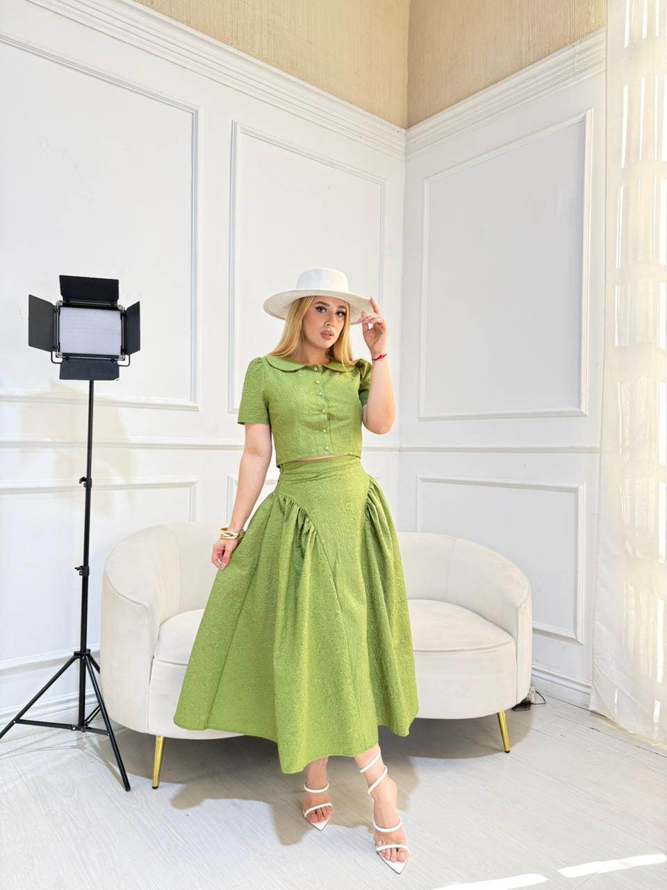 Conjunto Verde Botones