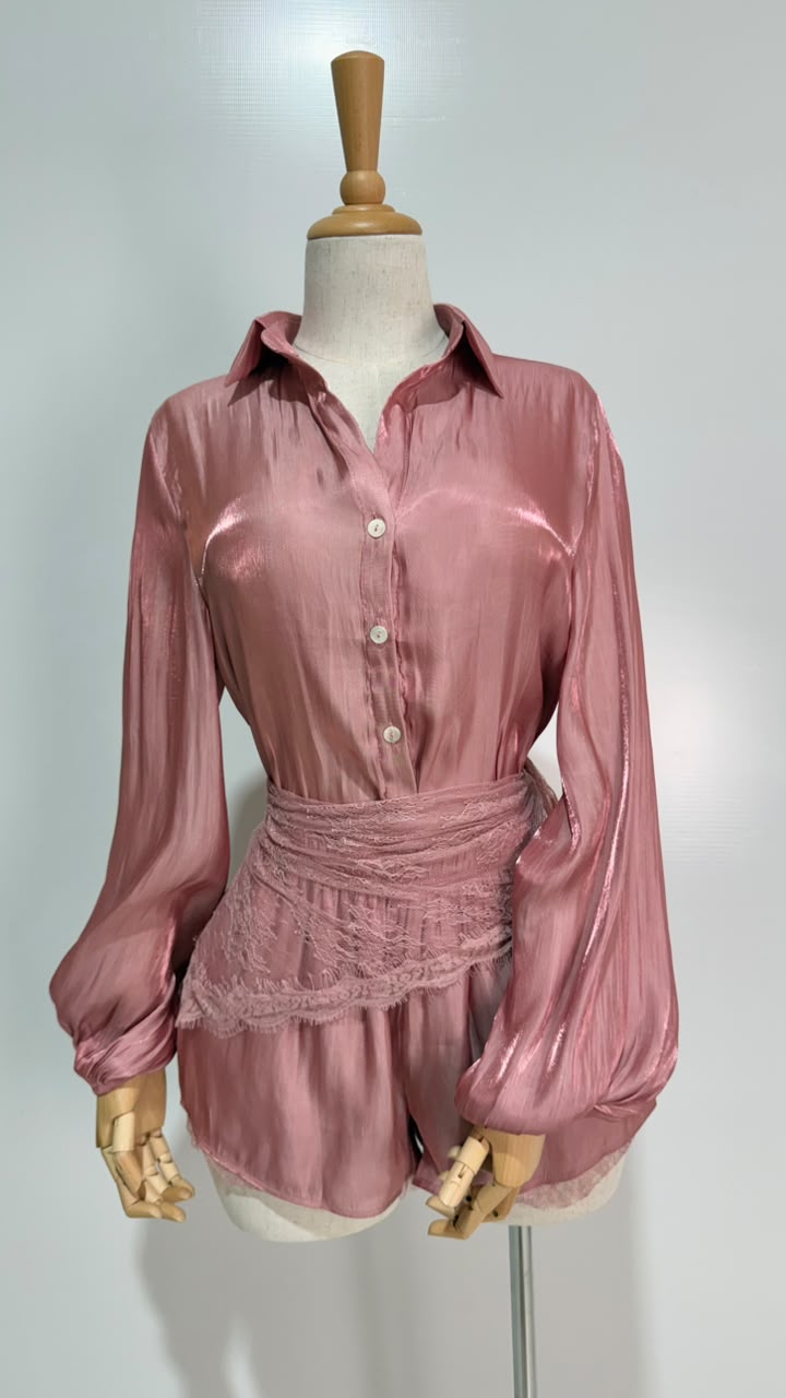 CONJUNTO SHORT ROSA