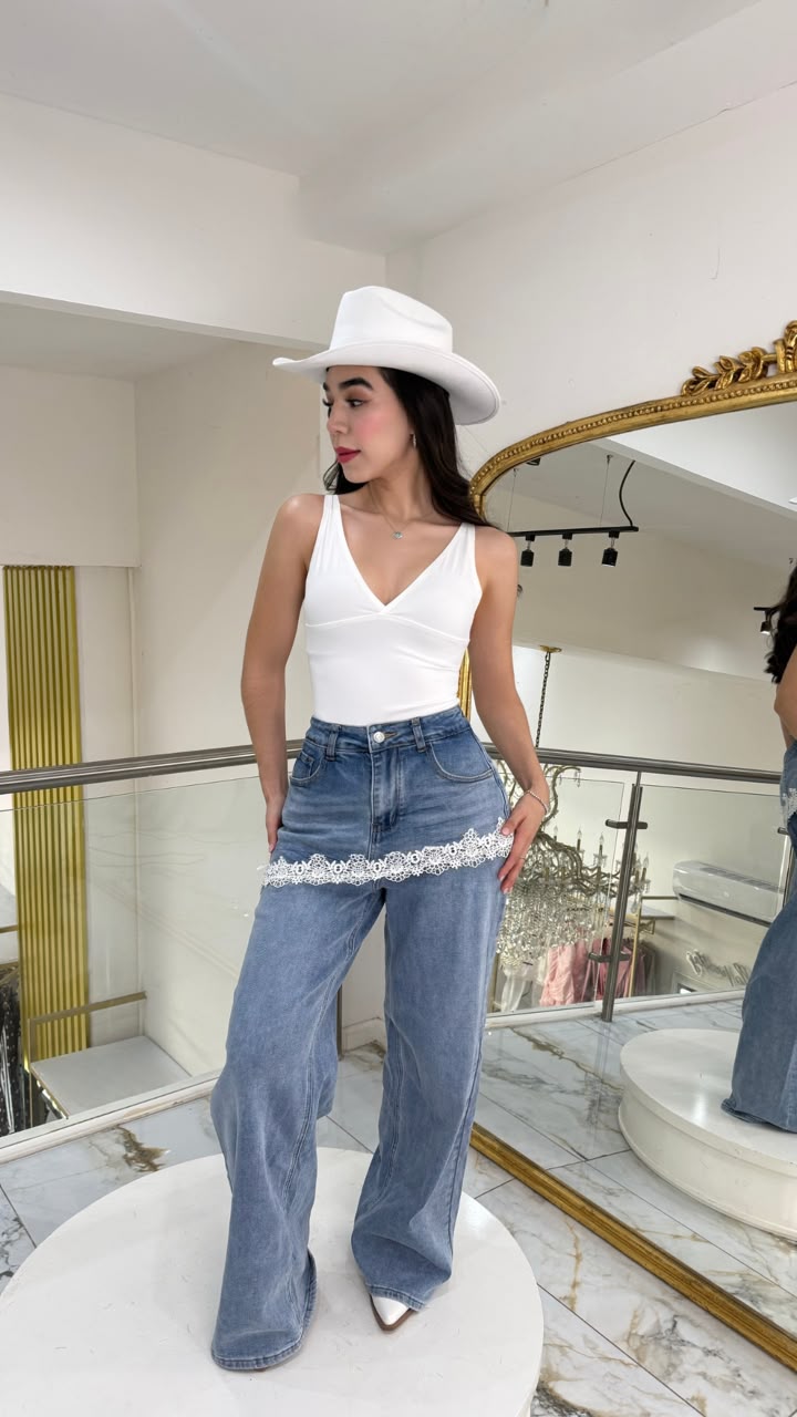 Pantalon mezclilla falda