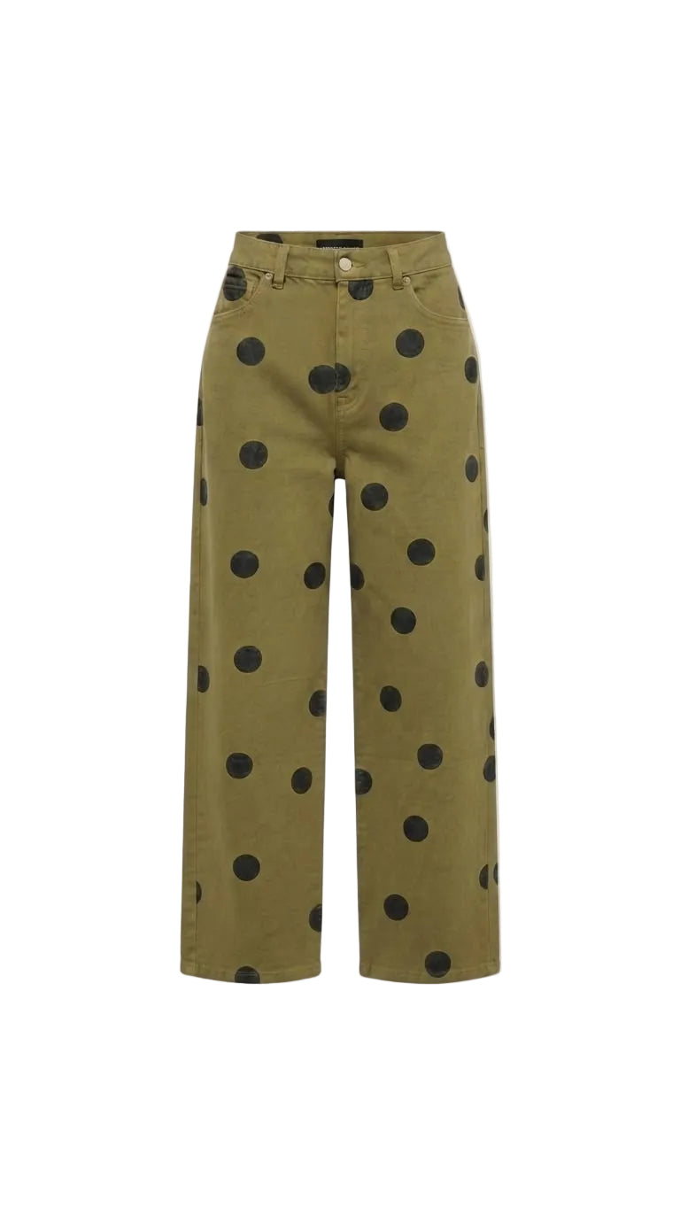 PANTALON VERDE POLKA