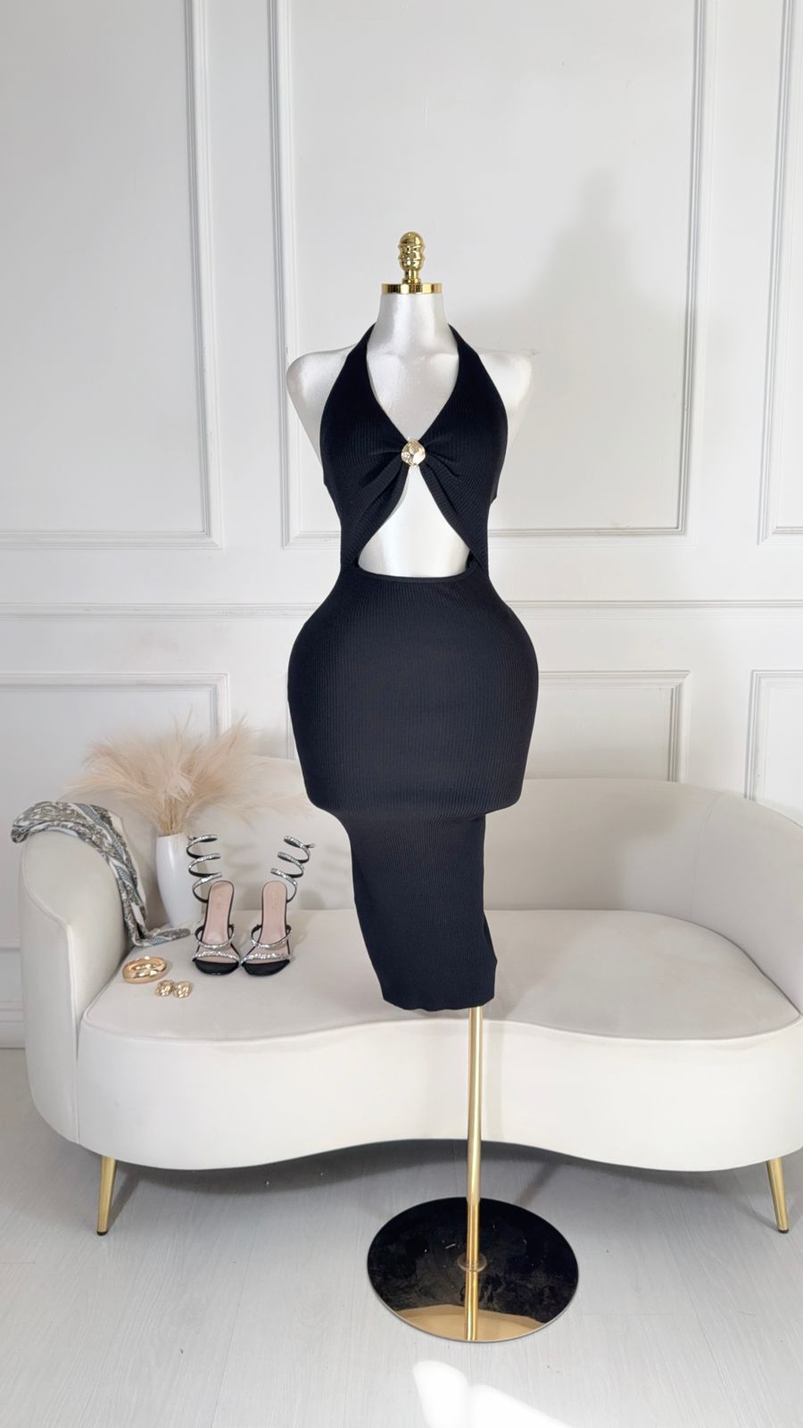 Vestido Negro Largo