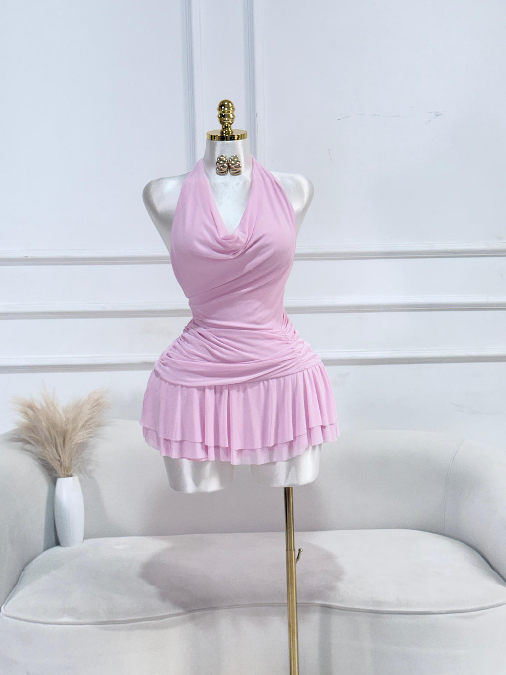 VESTIDO ROSA PEGADO OLAN