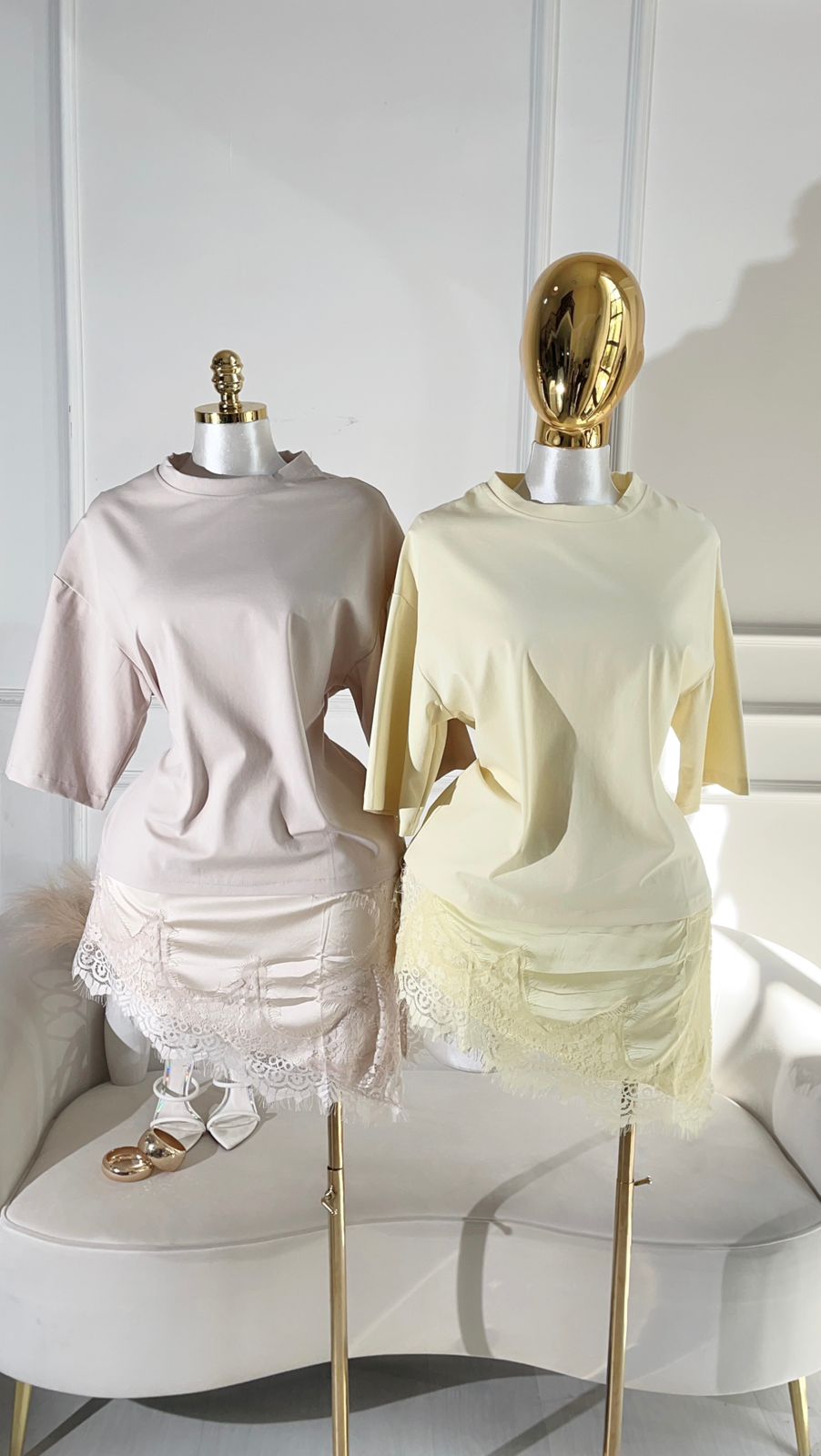 Blusa Amarilla Encaje