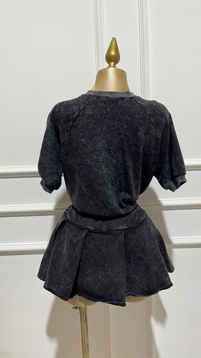 Set Blusa/Falda Mineral Negro