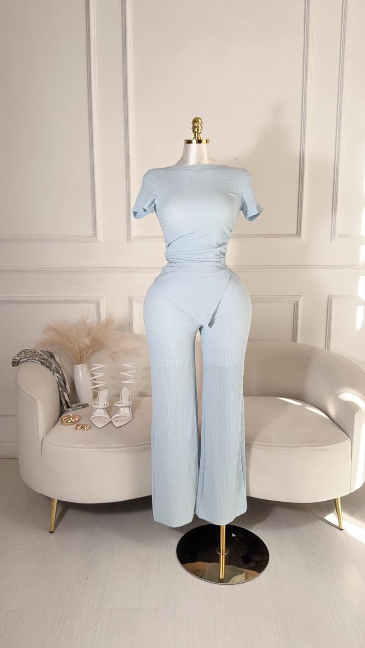 Conjunto Pantalon Blusa Azul