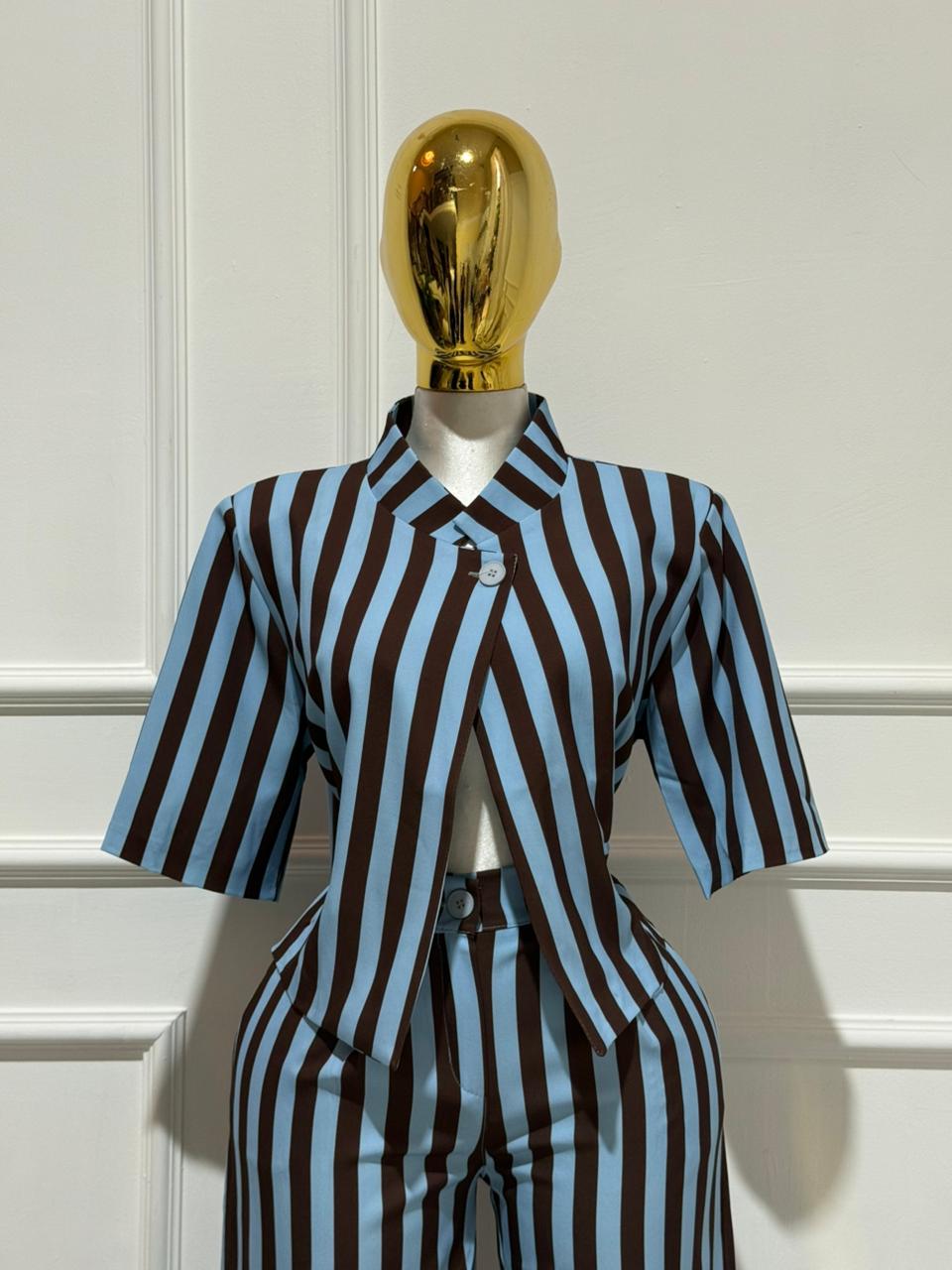 CONJUNTO RAYAS AZUL