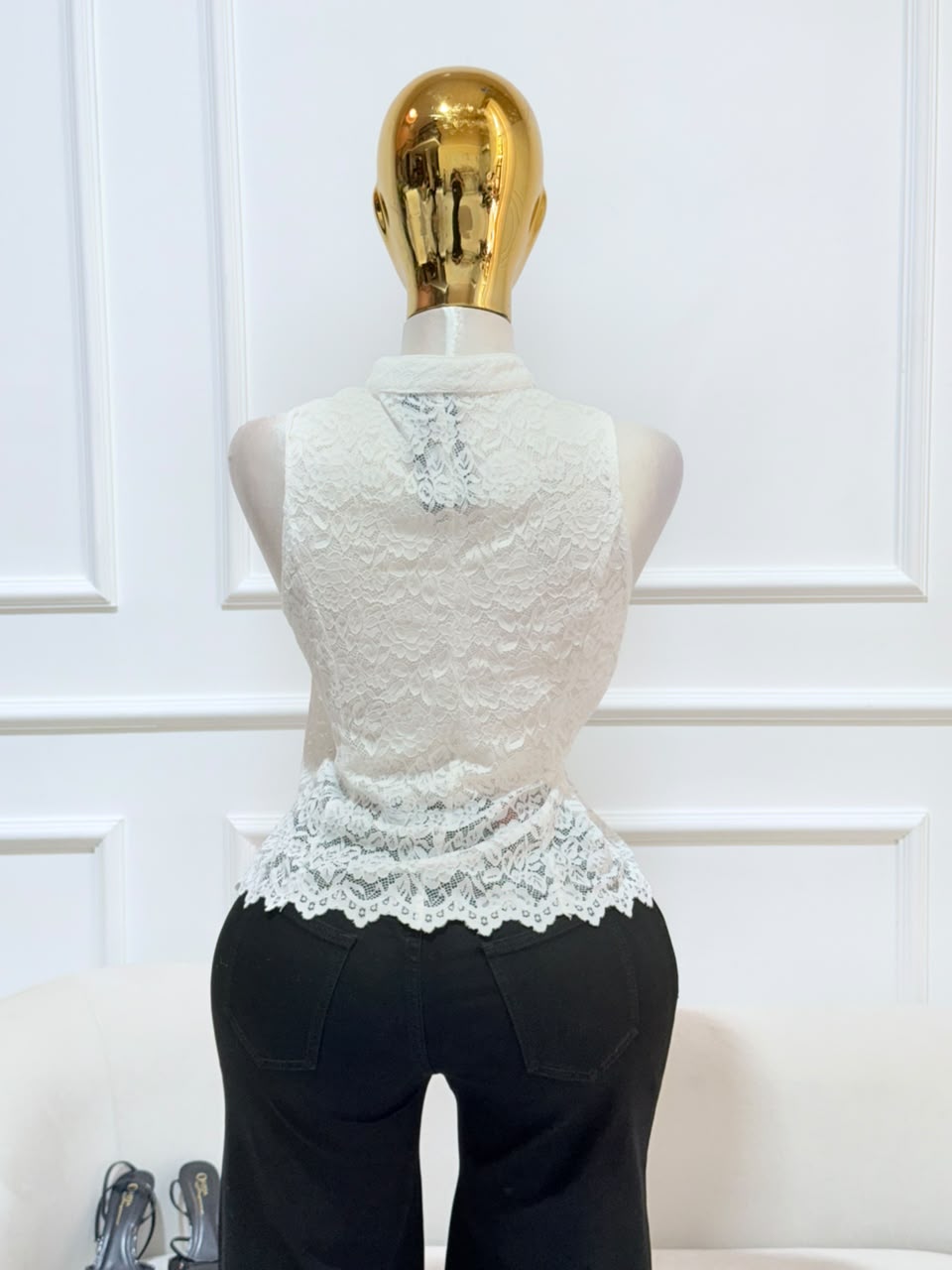BLUSA BLANCA ENCAJE